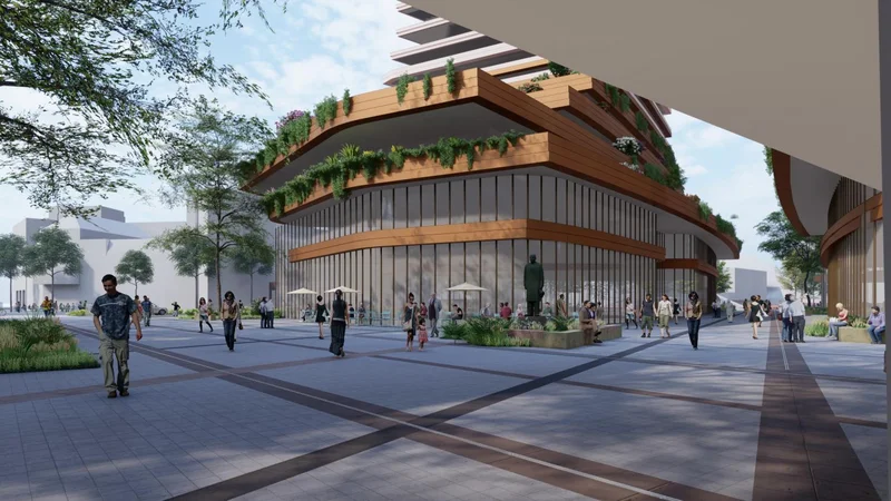 Het stationsplein van de toekomst